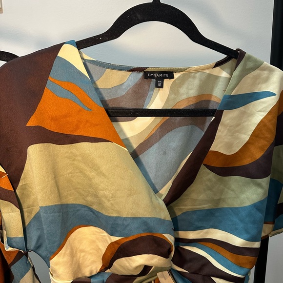 Dynamite Colourful Abstract Two-Piece Set - Picture 2 of 4